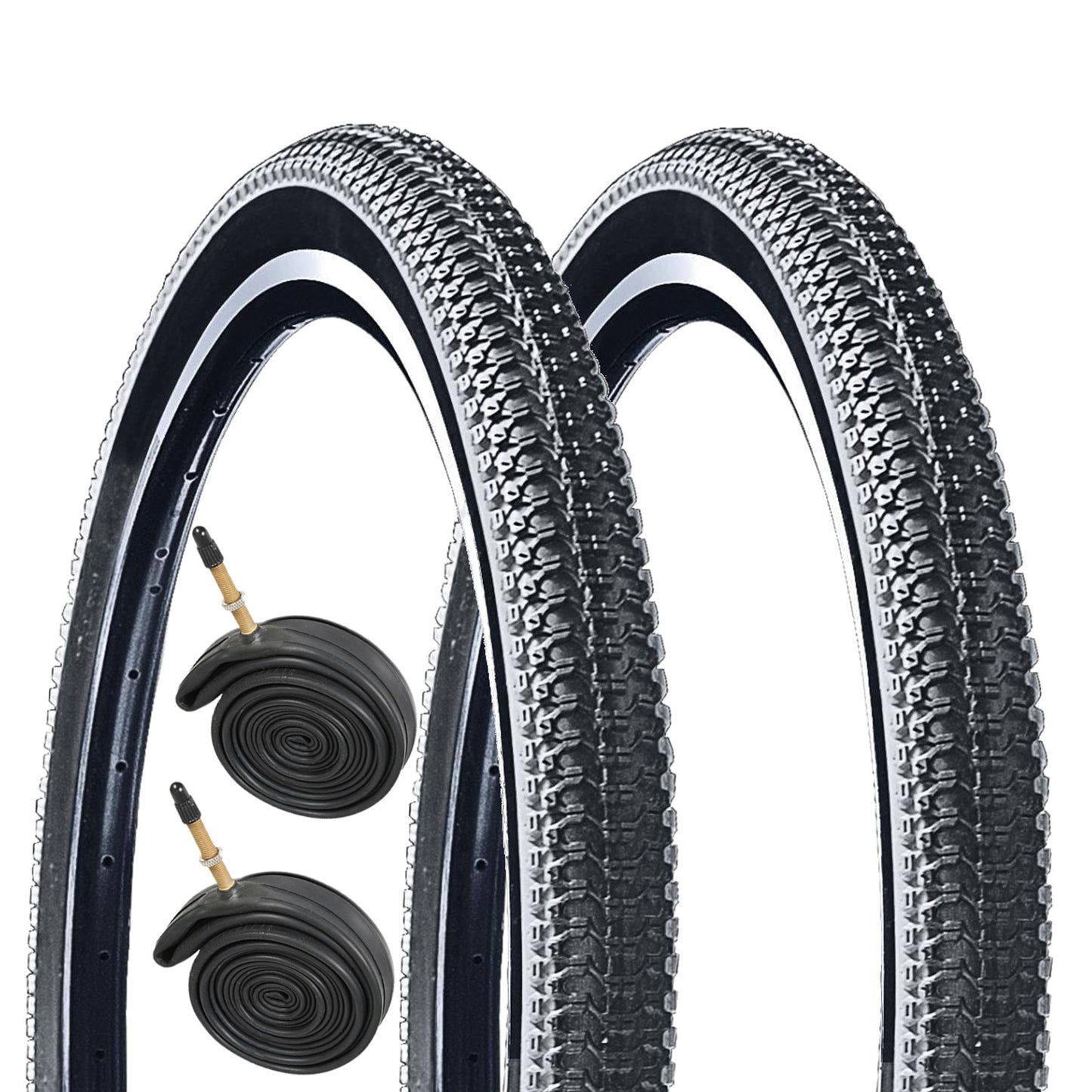 Oxford Tracer 26x1.95" 26 Inch Bike Tyre Pair of Tyres With Presta Tubes