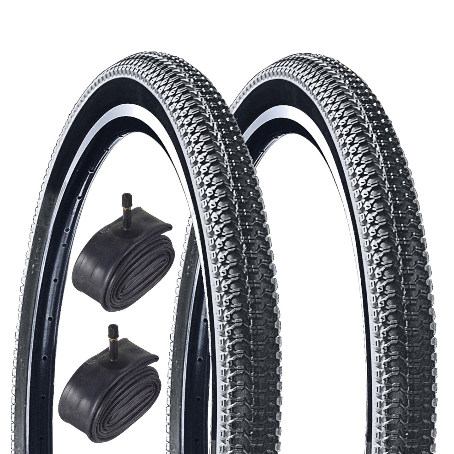 Oxford Tracer 26x1.95" 26 Inch Bike Tyre Pair of Tyres With Schrader Tubes