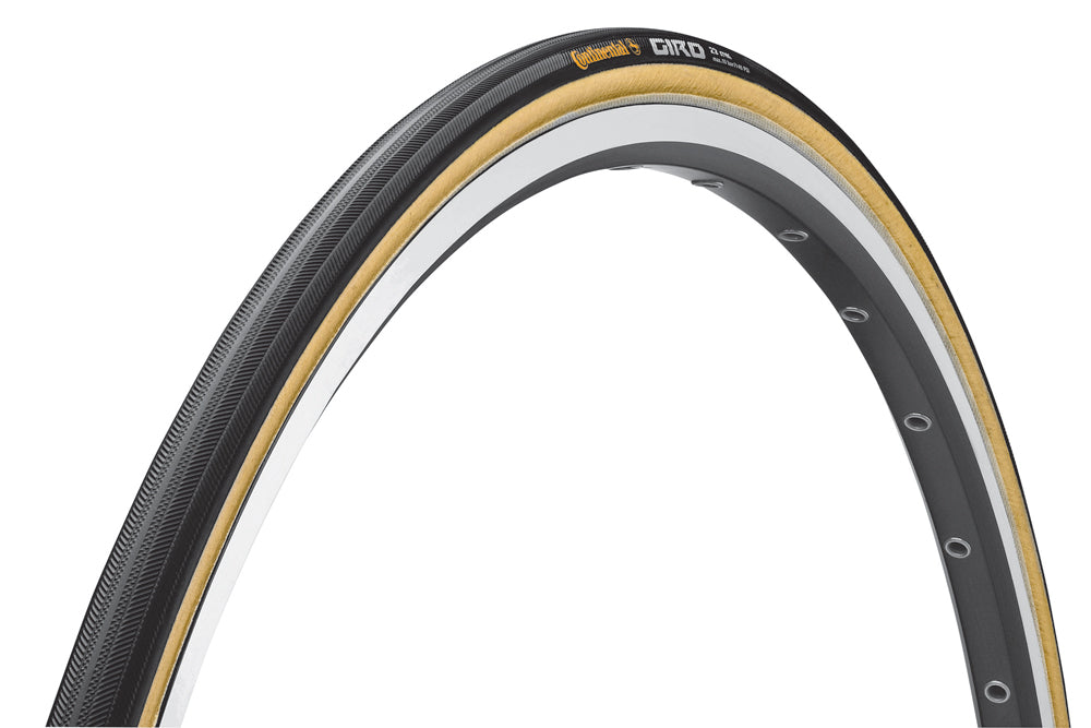 Continental Giro 700x22c Tan Wall 700c Tubular Bike Tyre Pair of Tyres