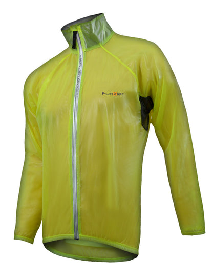 Funkier WJ-1305 Protekt Kid's Waterproof Cycling Jacket Yellow Large Age 12