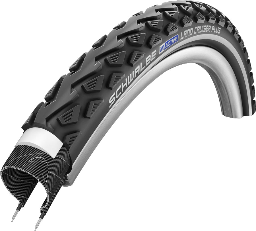 Schwalbe Land Cruiser PLUS 29 x 2.15" 29 Inch Bike Tyre Active Line PunctureGuard Reflective Alternate 1
