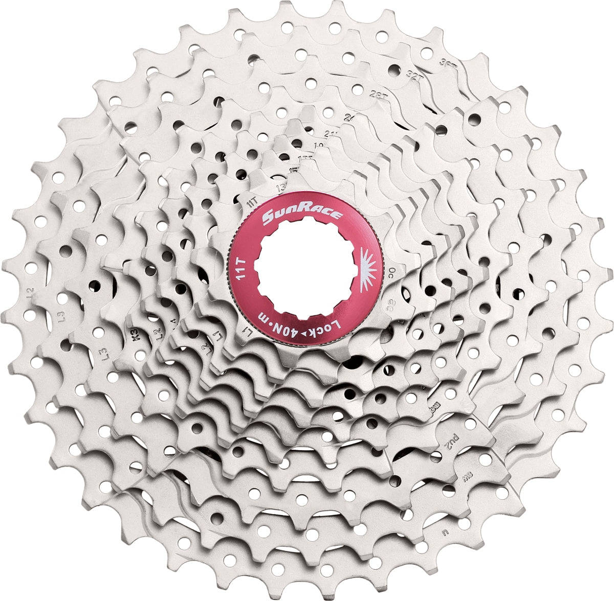 Sunrace CSMX0 11-36T 10 Speed Bike Cassette Silver