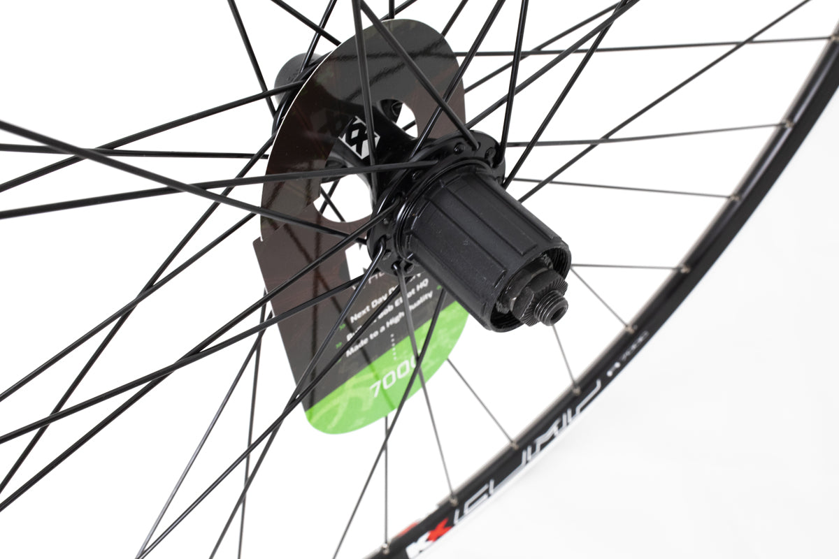 KX Wheels Double Wall QR Cassette 700c Rear Bike Wheel Black 700c Rear Bike Wheel Alternate 1