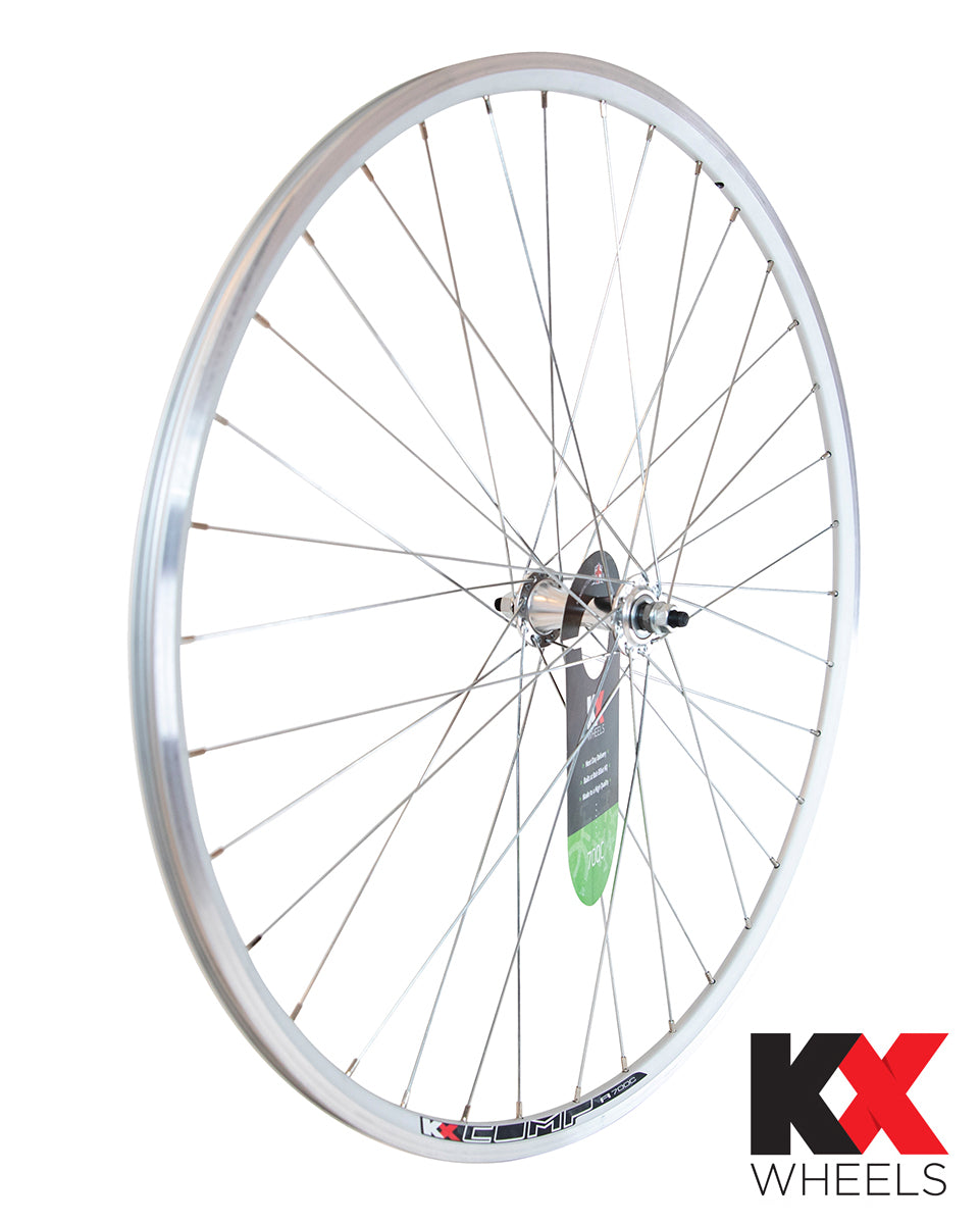 KX Wheels Eco FXD Fixie Wheel in Silver 700c Front Bike Wheel Front