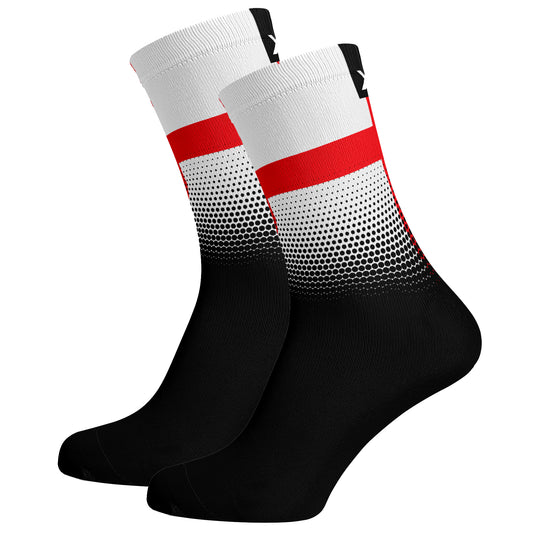 Sox Footwear England Flag Black Premium Crew Men's Cycling Socks