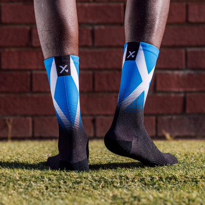 Sox Footwear Scotland Flag Black Premium Crew Men's Cycling Socks Alternate 2