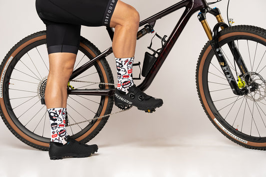 Sox Footwear Monster Bright & Fun Premium Crew Men's Cycling Socks Alternate 1