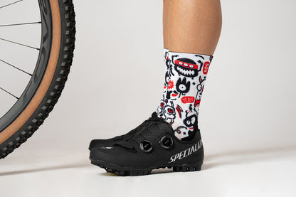 Sox Footwear Monster Bright & Fun Premium Crew Men's Cycling Socks Alternate 2