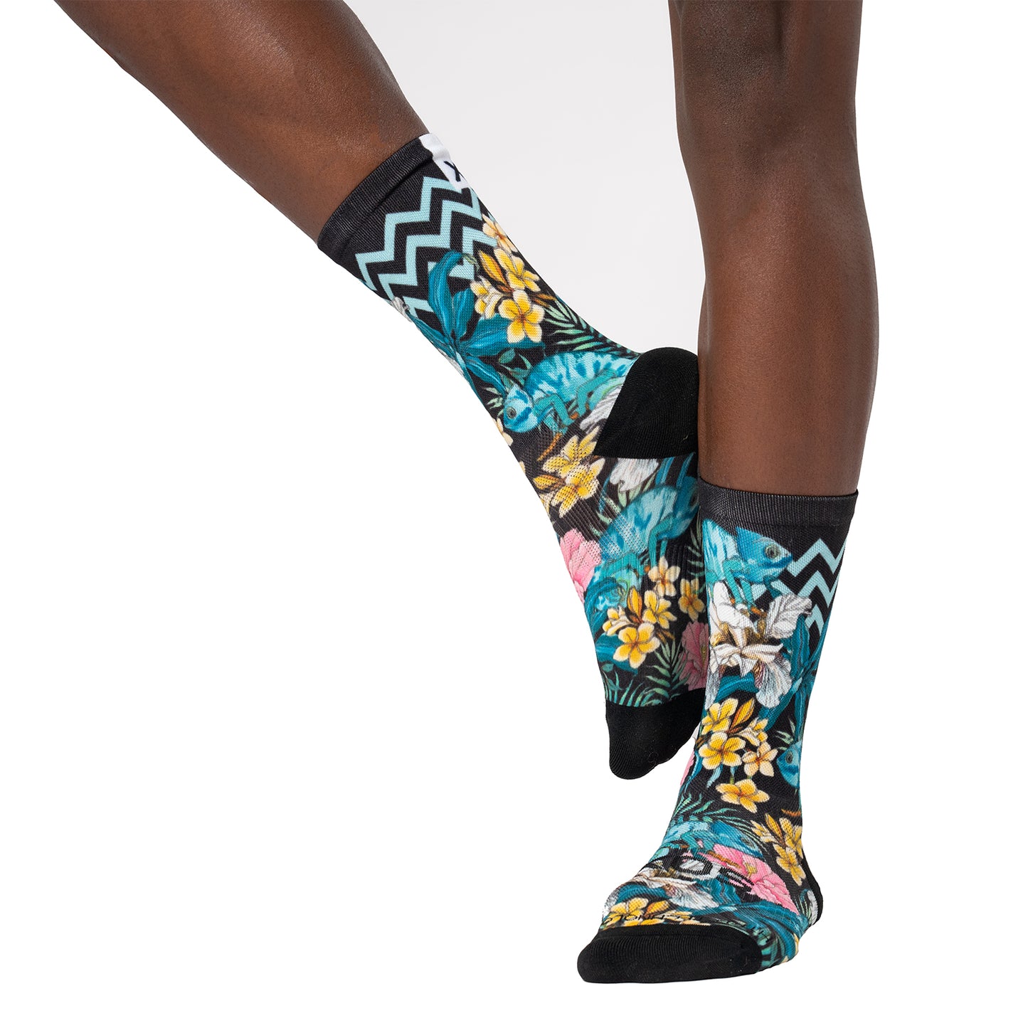 Sox Footwear Chameleon Animals Premium Crew Men's Cycling Socks Alternate 1