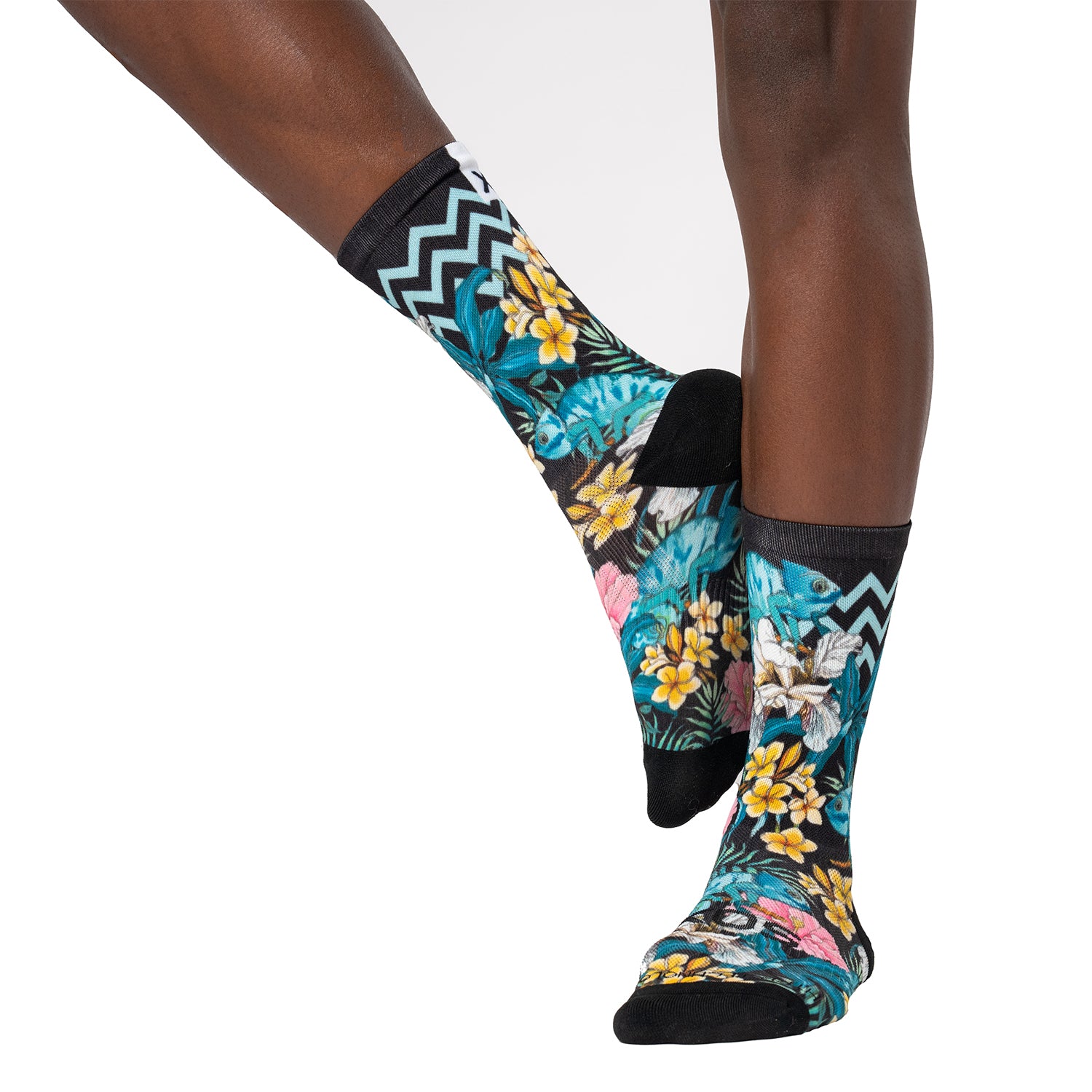 Sox Footwear Chameleon Animals Premium Crew Men's Cycling Socks Alternate 1