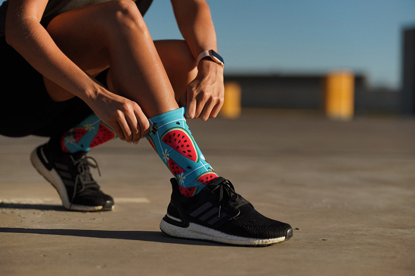 Sox Footwear Fruity Bright & Fun Premium Crew Men's Cycling Socks Alternate 1