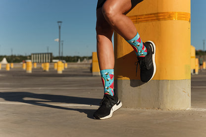 Sox Footwear Fruity Bright & Fun Premium Crew Men's Cycling Socks Alternate 2