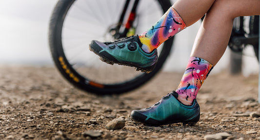 Sox Footwear Holographic Bright & Fun Premium Crew Men's Cycling Socks Alternate 1