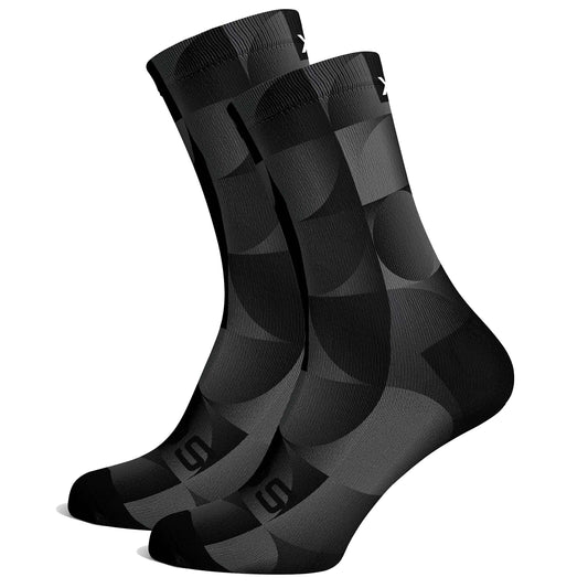 Sox Footwear Solid Charcoal Premium Crew Men's Cycling Socks