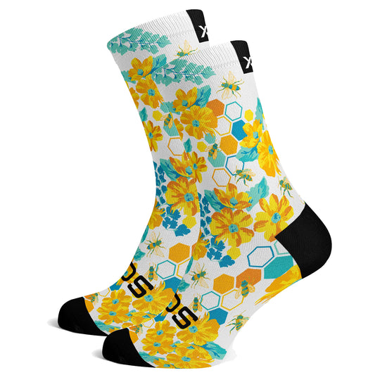 Sox Footwear Honey Bees Animals Premium Crew Men's Cycling Socks