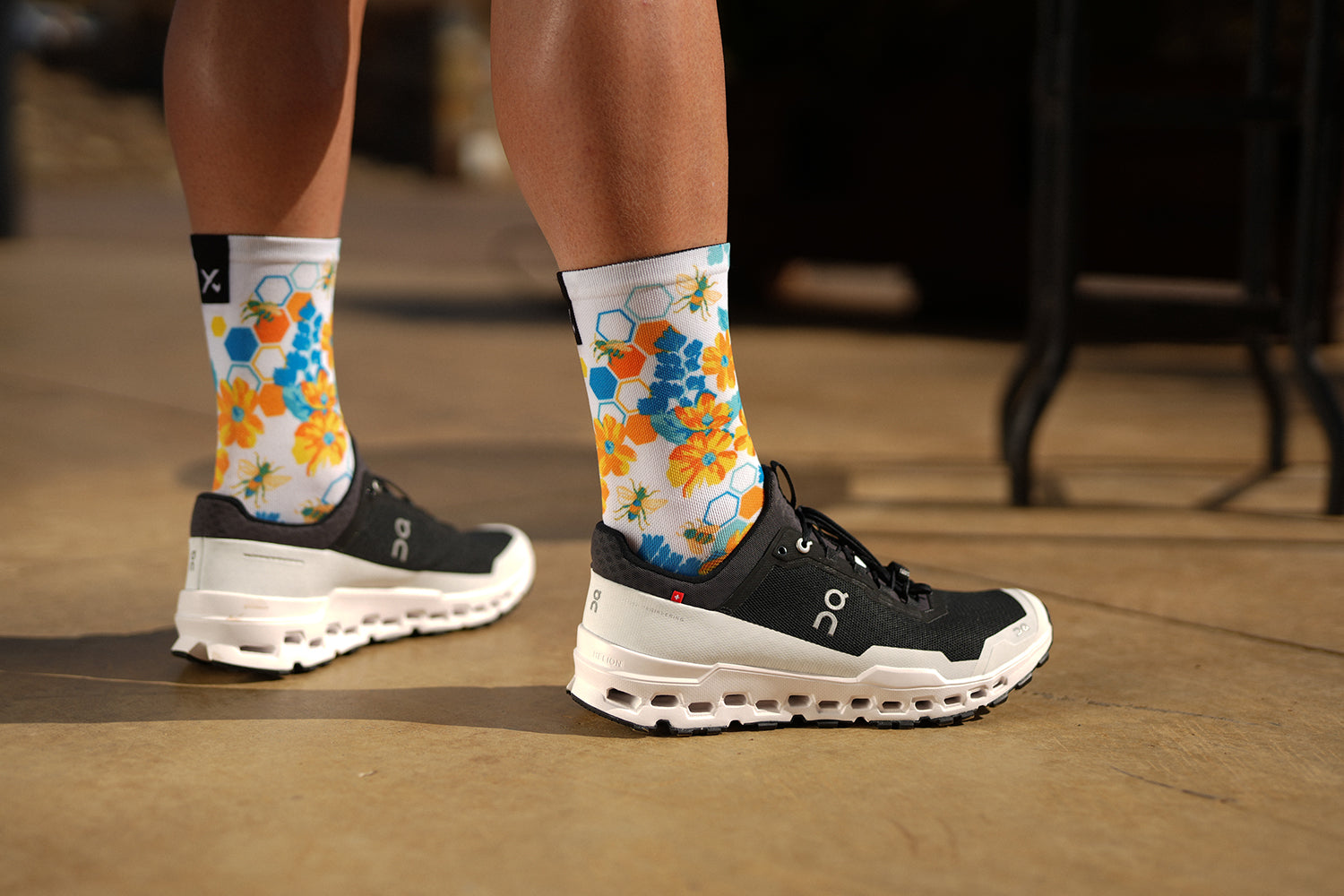 Sox Footwear Honey Bees Animals Premium Crew Men's Cycling Socks Alternate 1