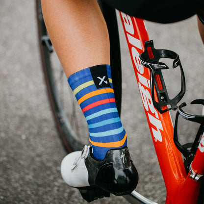 Sox Footwear Sunset Colours Premium Crew Men's Cycling Socks Alternate 1