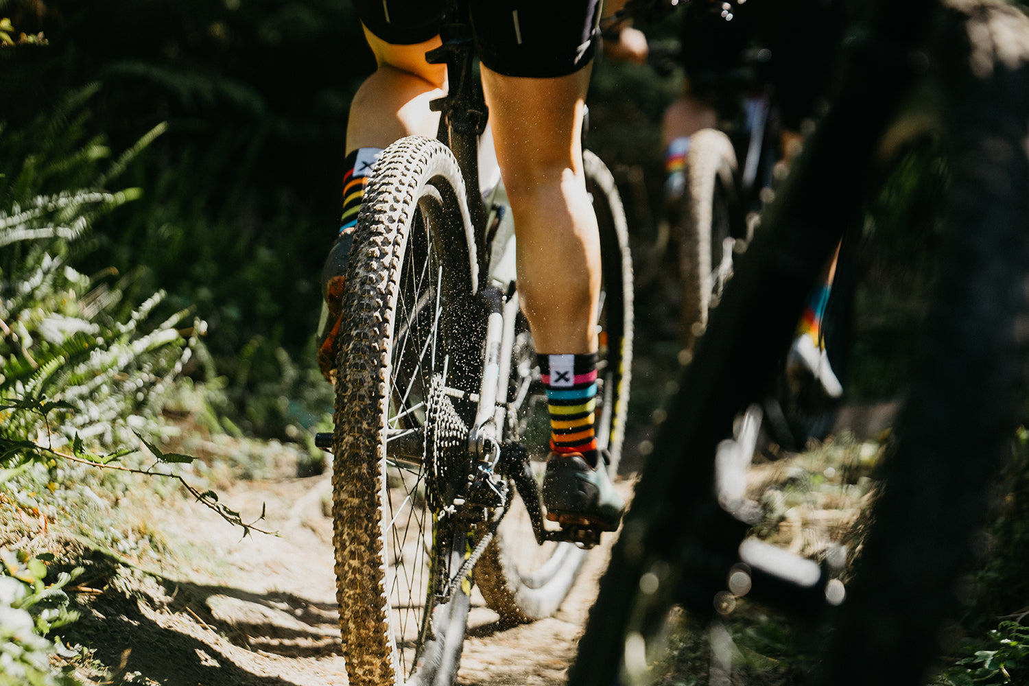 Sox Footwear Rainbow Colours Premium Crew Men's Cycling Socks Alternate 1