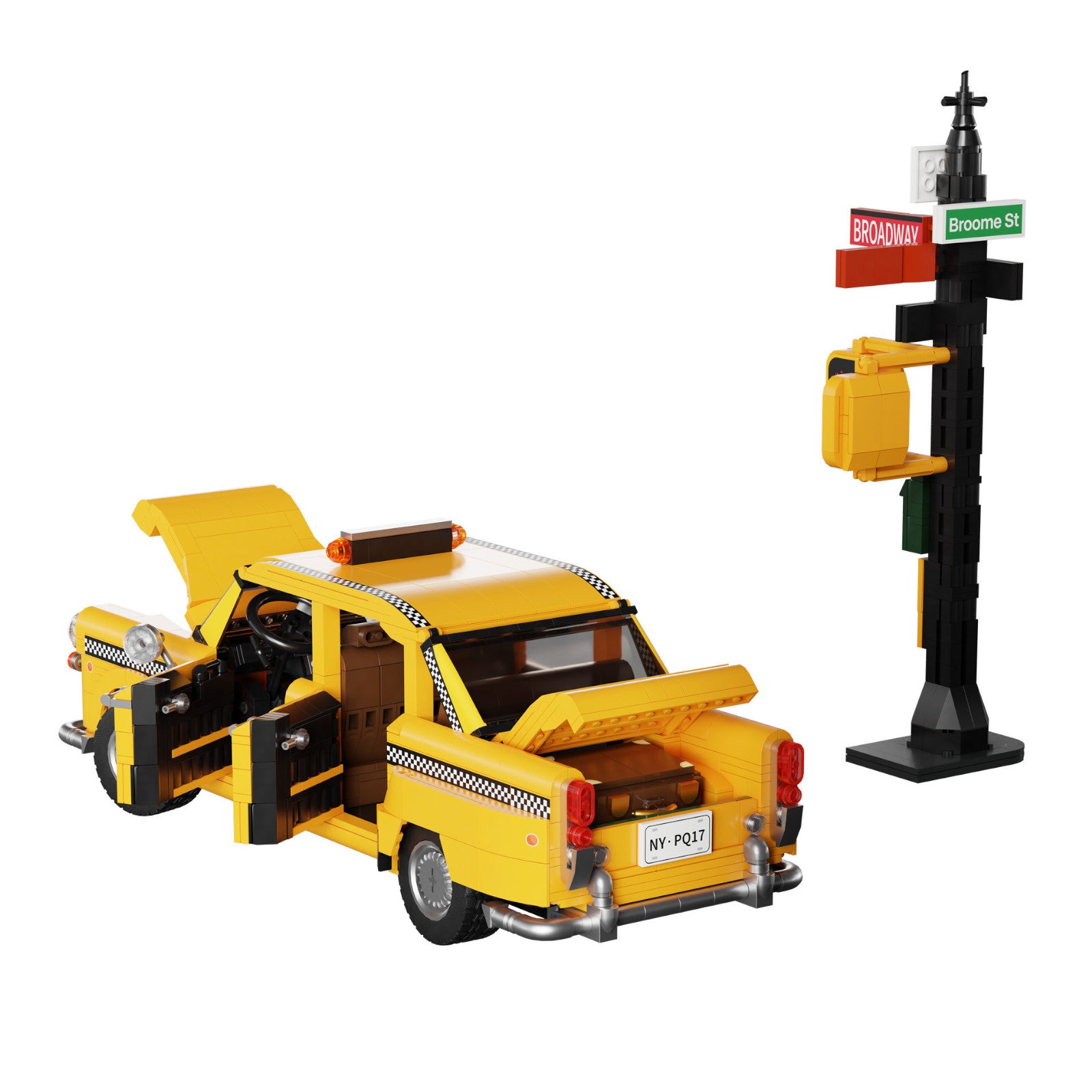 Pantasy New York Yellow Taxi Cab 1601 Pieces 3D Puzzle Alternate 1