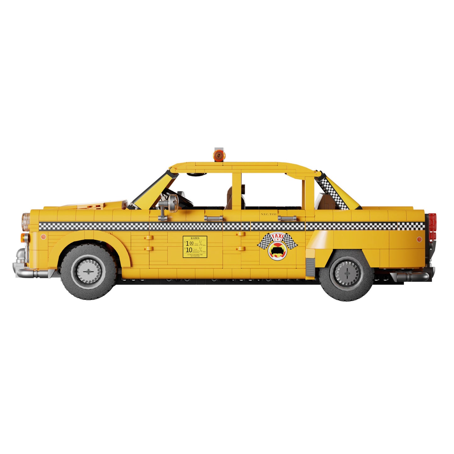 Pantasy New York Yellow Taxi Cab 1601 Pieces 3D Puzzle Alternate 2
