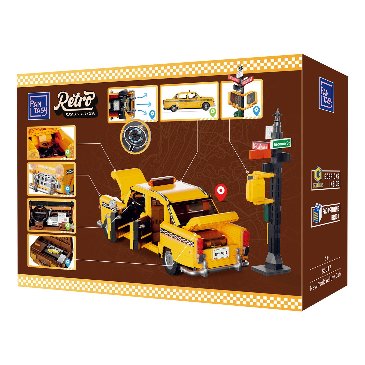 Pantasy New York Yellow Taxi Cab 1601 Pieces 3D Puzzle Alternate 4