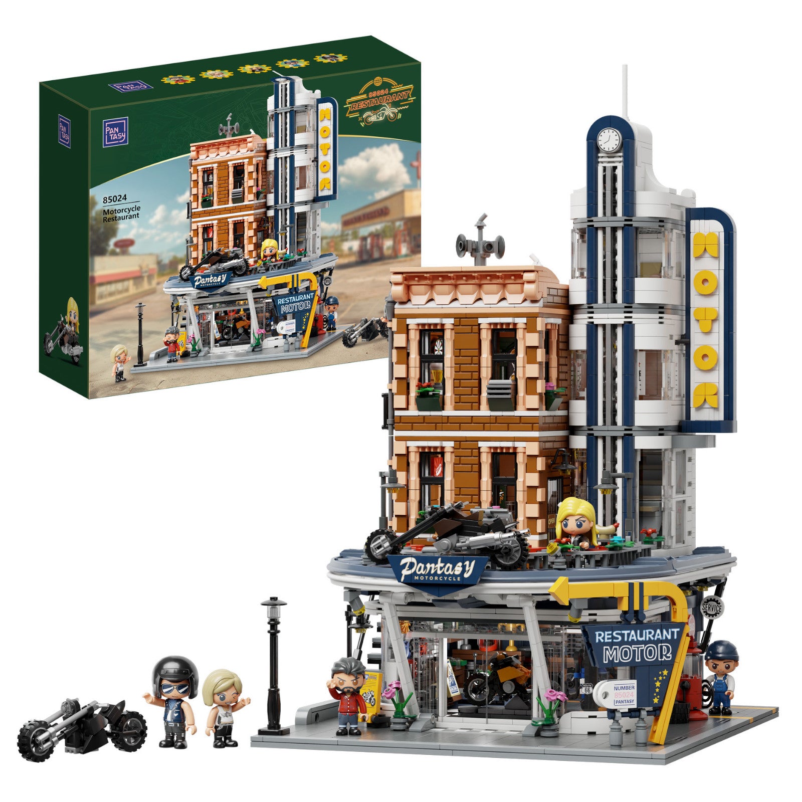 Pantasy Motorcycle Restaurant Building 2989 Pieces 3D Puzzle