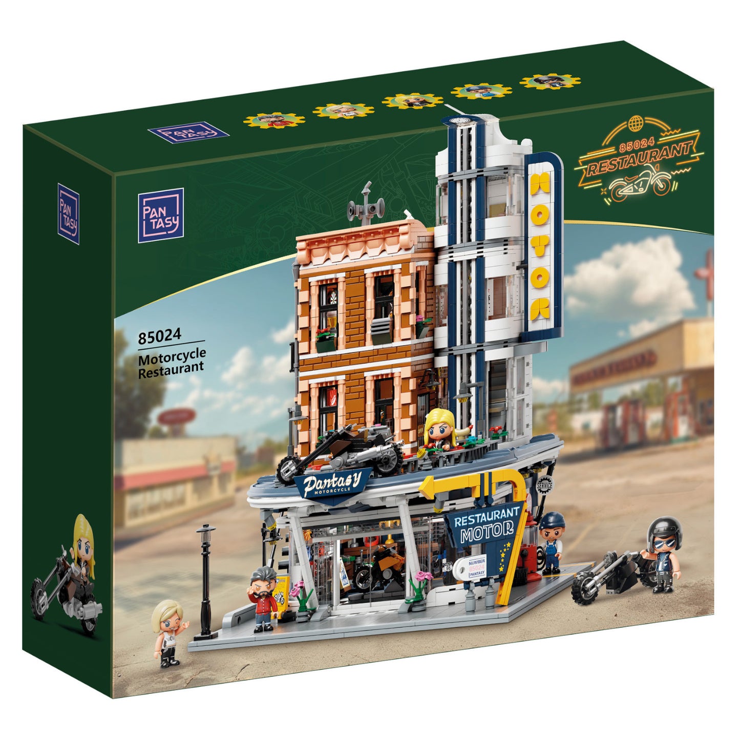 Pantasy Motorcycle Restaurant Building 2989 Pieces 3D Puzzle Alternate 10