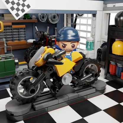 Pantasy Motorcycle Restaurant Building 2989 Pieces 3D Puzzle Alternate 7