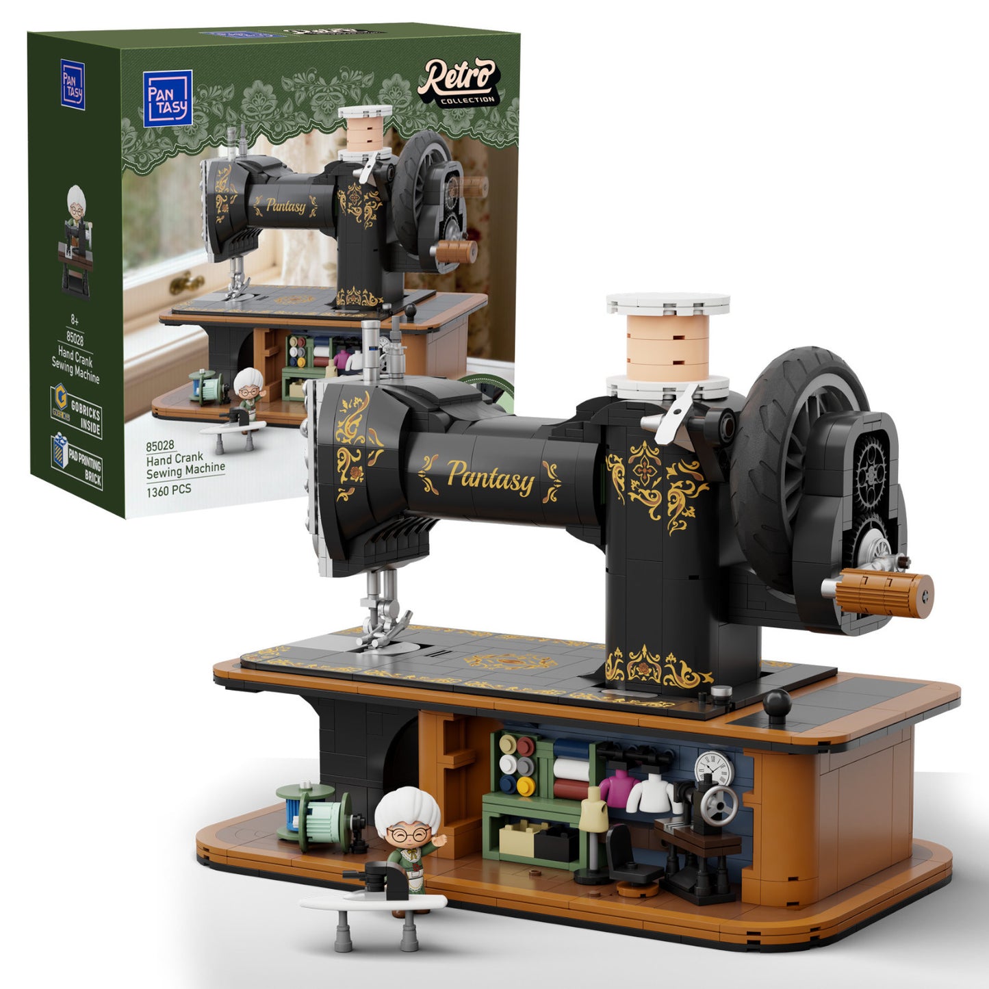 Pantasy Antique Hand Crank Sewing Machine 1360 Pieces 3D Puzzle