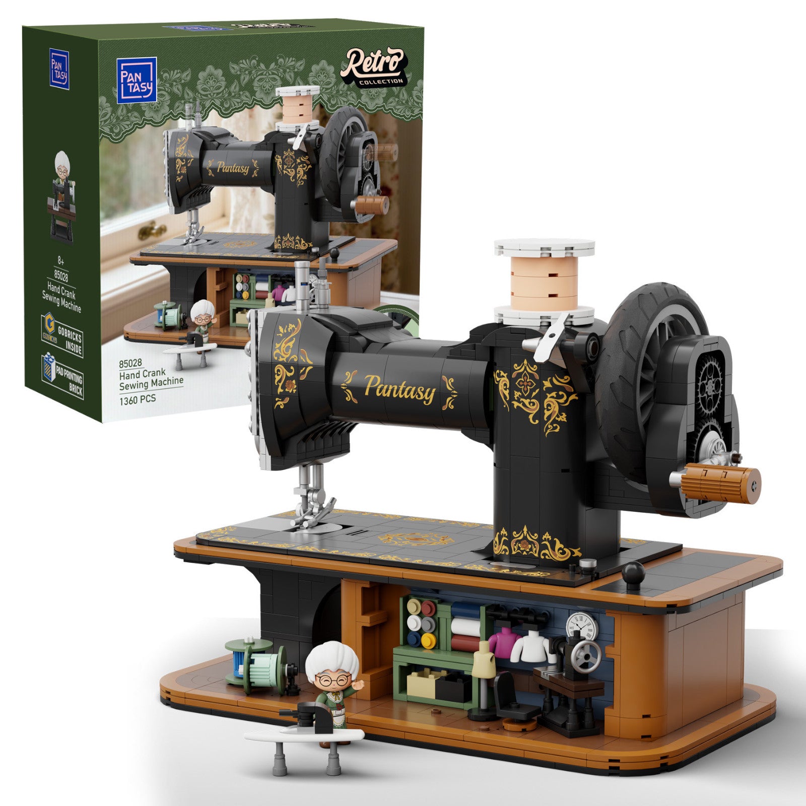 Pantasy Antique Hand Crank Sewing Machine 1360 Pieces 3D Puzzle