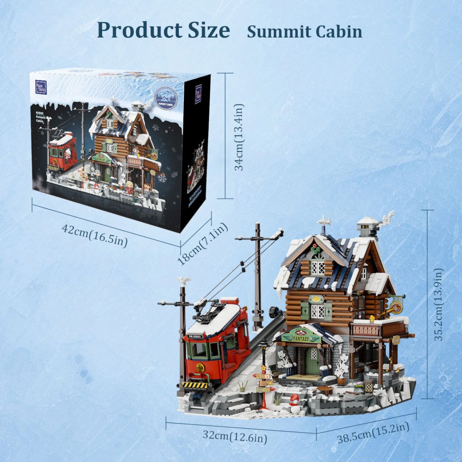 Pantasy Mountain Summit Ski Cabin 3135 Pieces 3D Puzzle Alternate 11