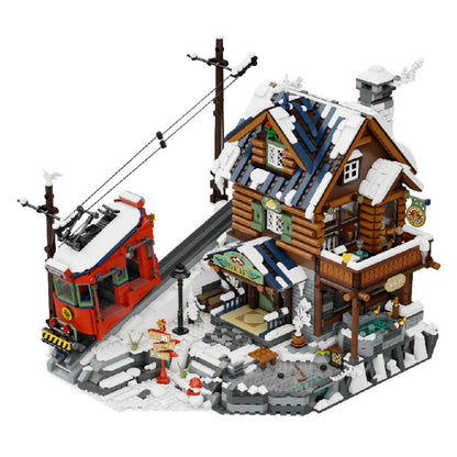 Pantasy Mountain Summit Ski Cabin 3135 Pieces 3D Puzzle Alternate 2