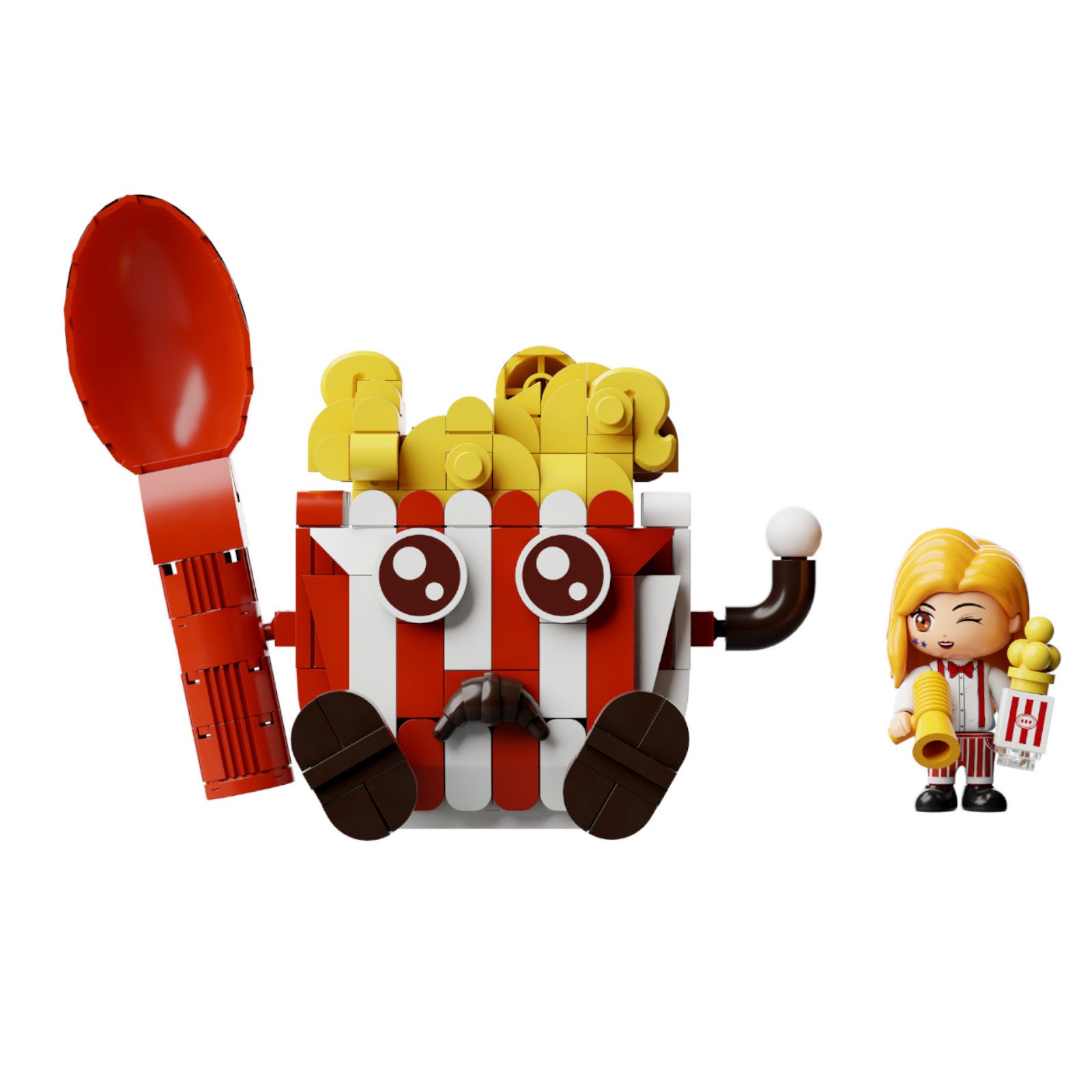 Pantasy Retro Popcorn Maker Machine 1201 Pieces 3D Puzzle Alternate 2