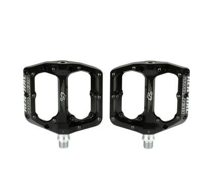 Renthal Revo-F Platform Pedals CNC Flat Alloy - Black