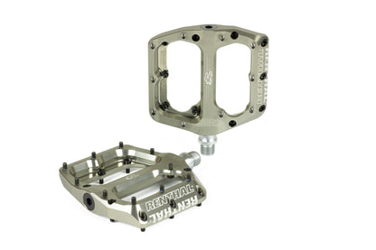 Renthal Revo-F Platform Pedals CNC Flat Alloy - AluGold