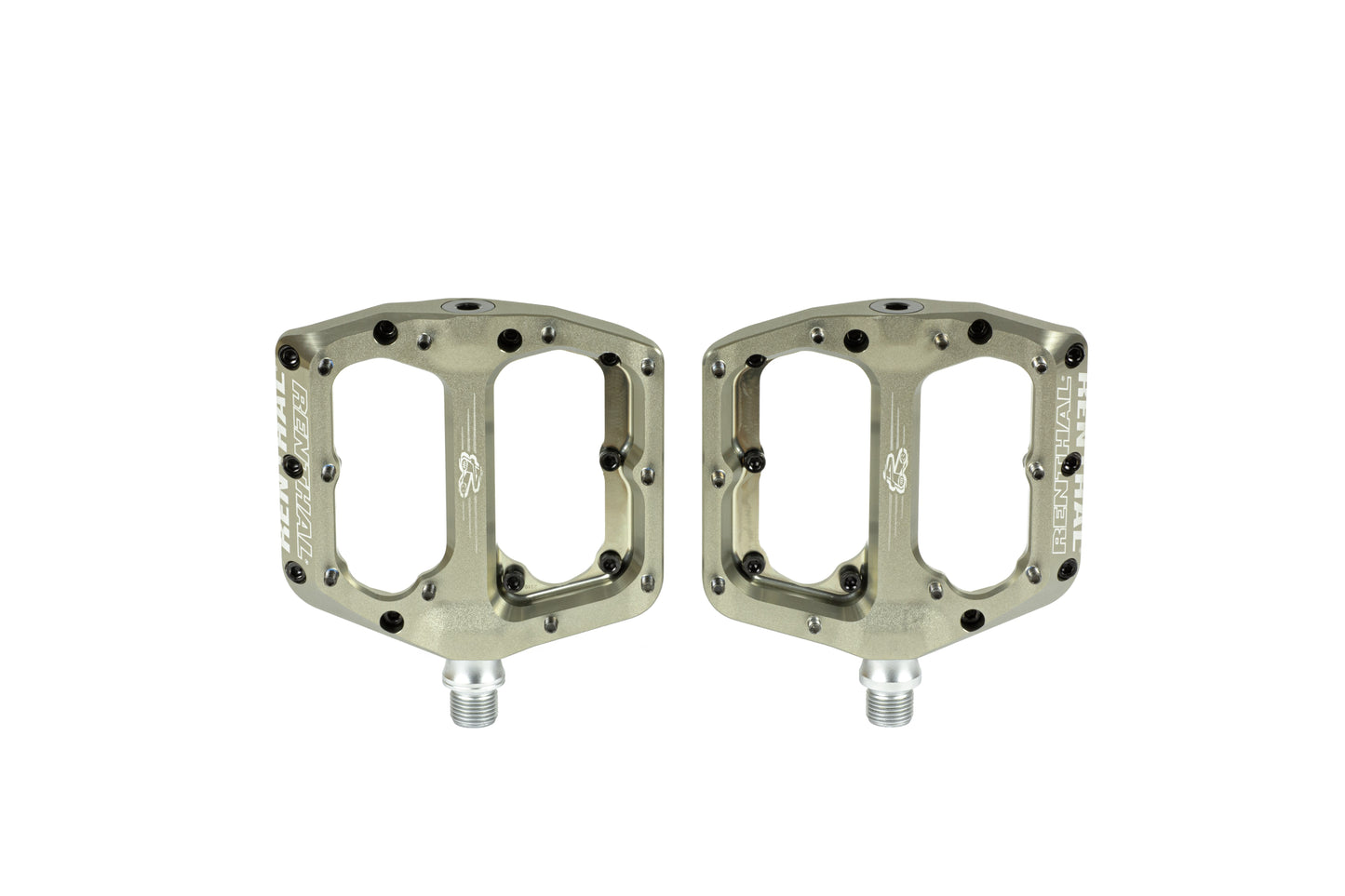 Renthal Revo-F Platform Pedals CNC Flat Alloy - AluGold