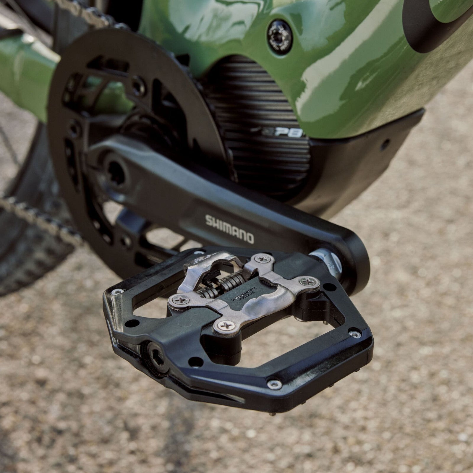 Shimano One-Sided Mechanism Shimano SPD Clipless Bike Pedals EH510 Alternate 5