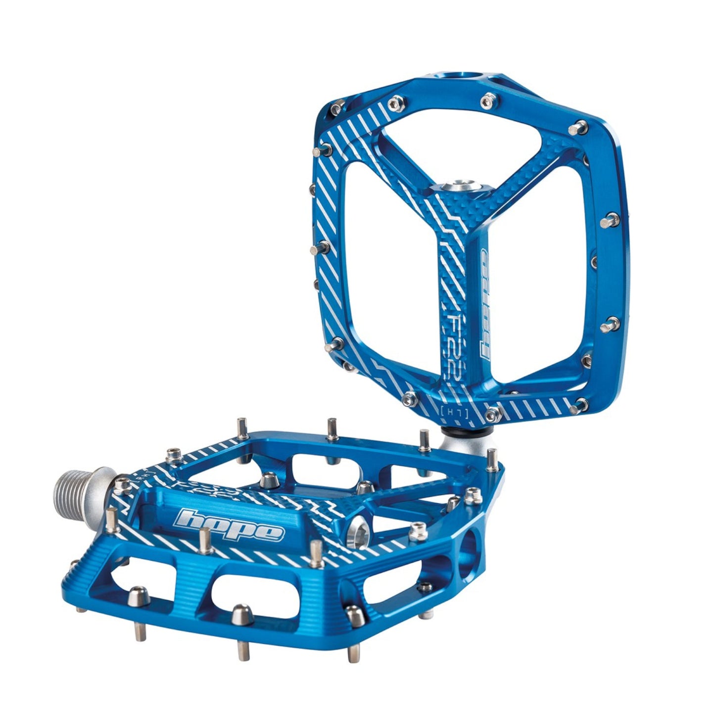 Hope F22 Blue 9/16 Inch Platform Bike Pedals