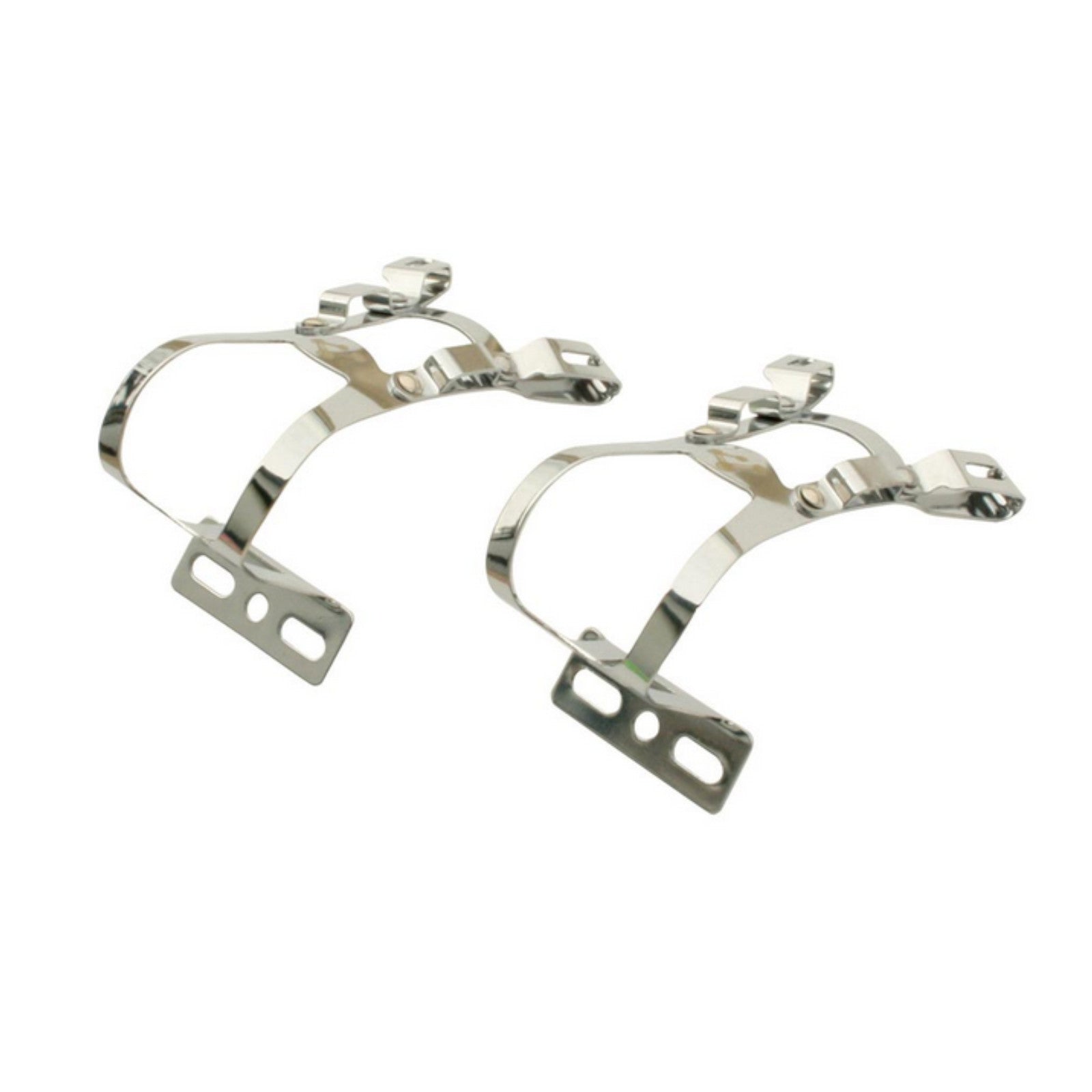 Genetic Double Chrome Bike Pedal Toe Clips