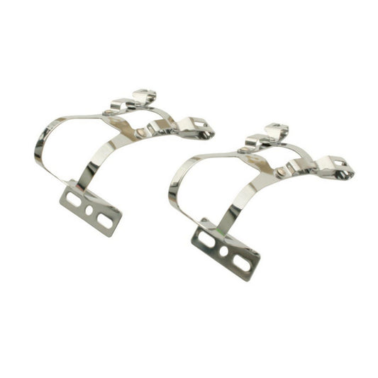 Genetic Double Chrome Bike Pedal Toe Clips