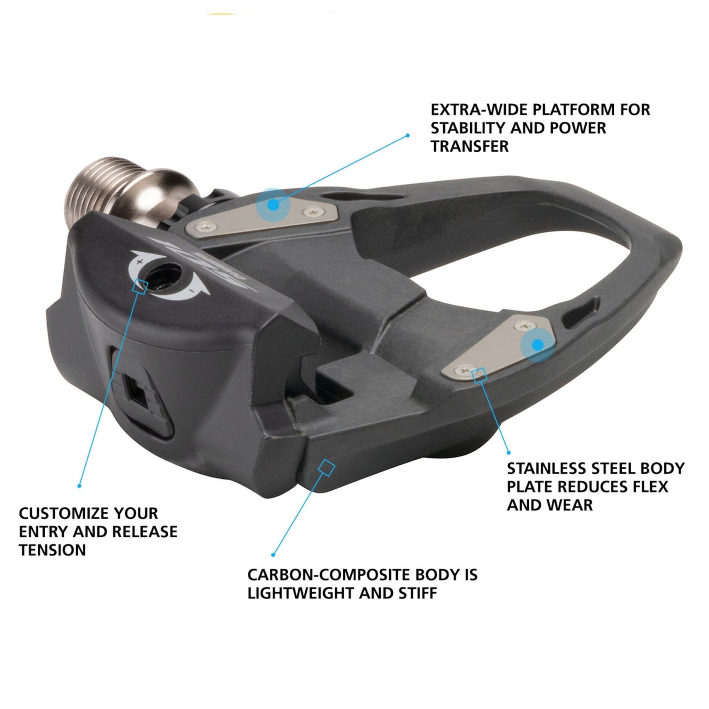 Shimano 105 Carbon Shimano SPD-SL Clipless Bike Pedals R7000 Alternate 4