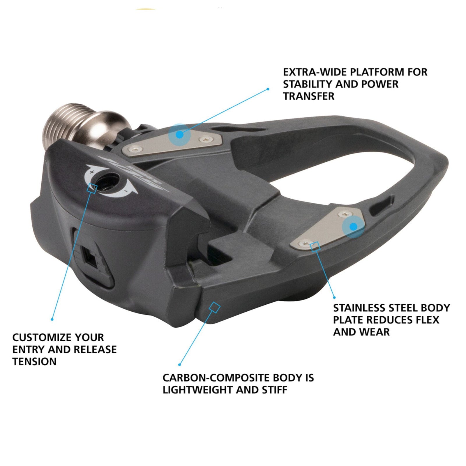 Shimano 105 Carbon Shimano SPD-SL Clipless Bike Pedals R7000 Alternate 4