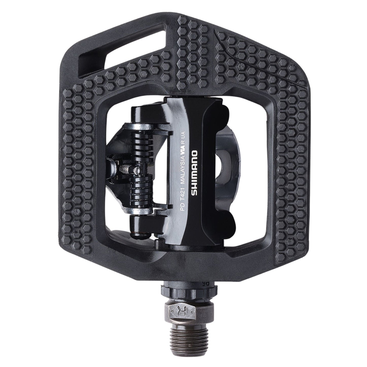 Shimano CLICK'R Pop Up Mechanism Shimano SPD Clipless Bike Pedals T421 Alternate 1