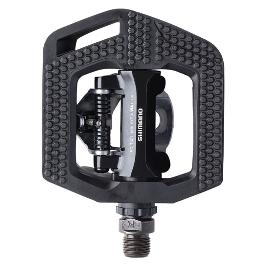 Shimano CLICK'R Pop Up Mechanism Shimano SPD Clipless Bike Pedals T421 Alternate 1
