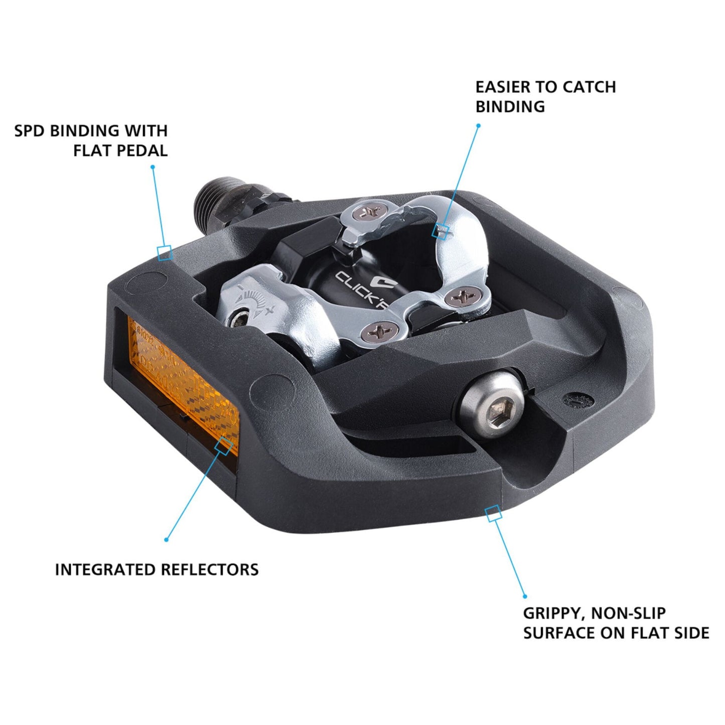 Shimano CLICK'R Pop Up Mechanism Shimano SPD Clipless Bike Pedals T421 Alternate 8