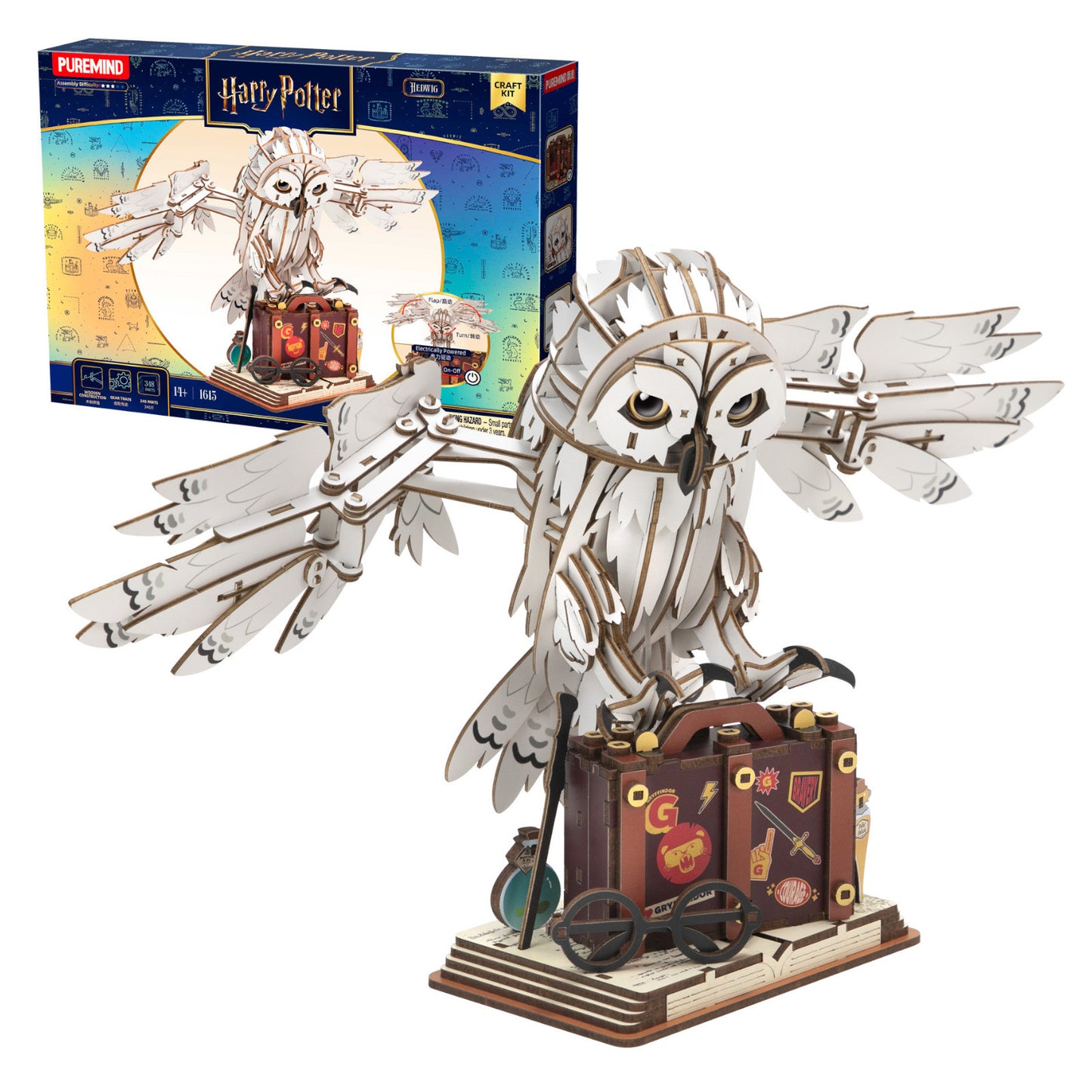 Puremind Harry Potter Mechanical Hedwig Statue 3D Puzzle PM1613