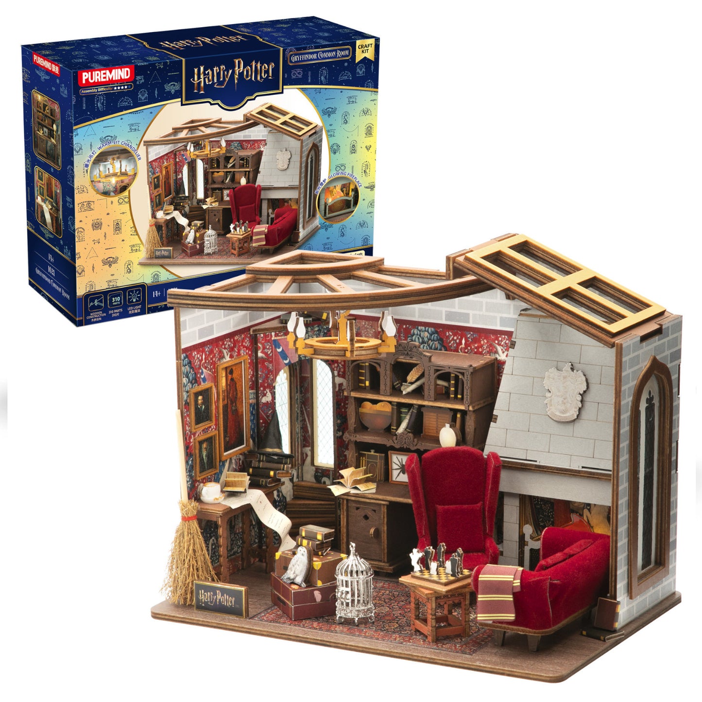 Puremind Harry Potter Gryffindor Common Room 3D Puzzle PM1621