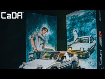 CaDA Initial D Toyota Trueno AE86 1324 Pieces 3D Brick Set Model C61024W