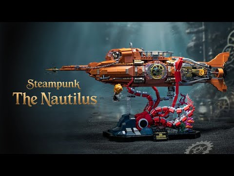 Pantasy The Nautilus Steampunk Submarine 2552 Pieces Brick Set 3D Model 85029