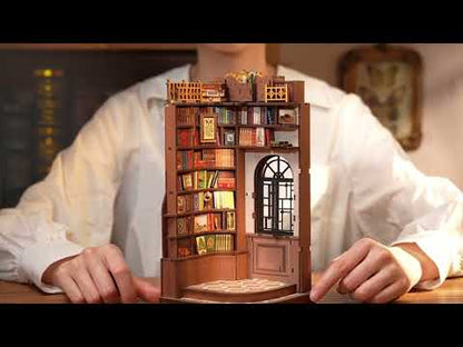 Rolife Silent Corner Study DIY Book Nook & Wonderland Shelf Insert Book End TGE02 3D Puzzle